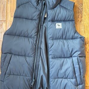 Abercrombie Kids Dark Blue Vest with Logo Patch